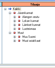 Päänäyttö 1/2 8 - Valitaan tarkastelukulma ( yksi kolmesta)