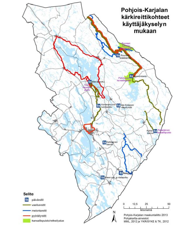 Kokonaisvaltainen suunnittelu 1. Kesä / talvi 2. Motorisoitu retkeily 3. Palvelukeskittymät 4. Solmukohteet 5.