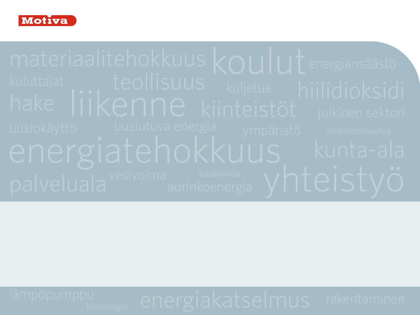 Energiatehokkuussopimukset ja ajankohtaiskatsaus