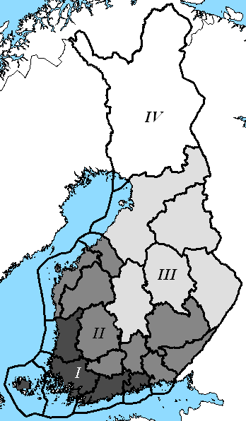 16 4.4 Mitoituslämpötilat Mitoittavana ulkolämpötiloina käytetään eri arvoja kasvihuoneen sijaintipaikkakunnan säävyöhykkeen mukaan.