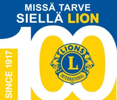 Lions Clubs International MD 107 Finland HUOMIOITAVA