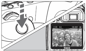 3.1 Täysautomaattikuvaus 3. Peruskuvaaminen 1. Käännä valintakiekko asentoon. 2. Siirrä jokin AF-pisteistä kohteen päälle.