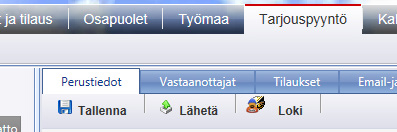 Luo uusi viesti Muokkaa Lähetetyt viesti Uusi viesti Klikkaa Uusi-painiketta. SokoPro avaa tarjouspyynnön alkuperäisen tekstin.