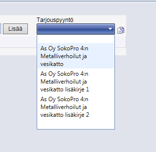 Tarjouspyynnön lisäkirje Noudata lisäkirjeen luomisessa samoja vaiheita kuin tarjouspyynnön luomisessa. Muista aina tallentaa muutokset ennen lisäkirjeen lähettämistä.
