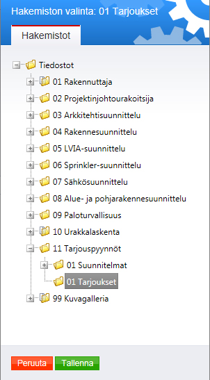Uuden tarjouspyynnön luominen VAIHE 2 2. Tarjouskansio Lisää tarjouskansio tarjouspyyntöön, jos haluat vastaanottaa tarjoukset sähköisesti.