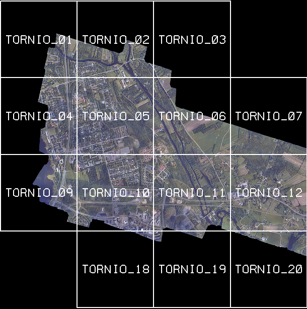 32 8 LASERKEILAUS TORNION KAUPUNGIN ALUEELLA Laserkeilaus samanaikainen ilmakuvaus on tehty helikopterista Kivirannan, Raumon Kyläjoen alueella noin 400 metrin korkeudesta FM-International Oy FINNMAP