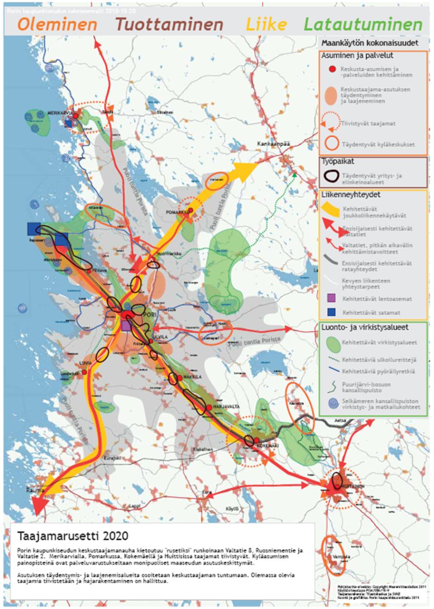 Porin kaupunkiseutu- Jalankulku- ja pyöräilykaupungin kehittäminen 1. Porin jalankulkukeskustan ja muiden taajamakeskustojen jalankulkuolosuhteiden kehittäminen 2.