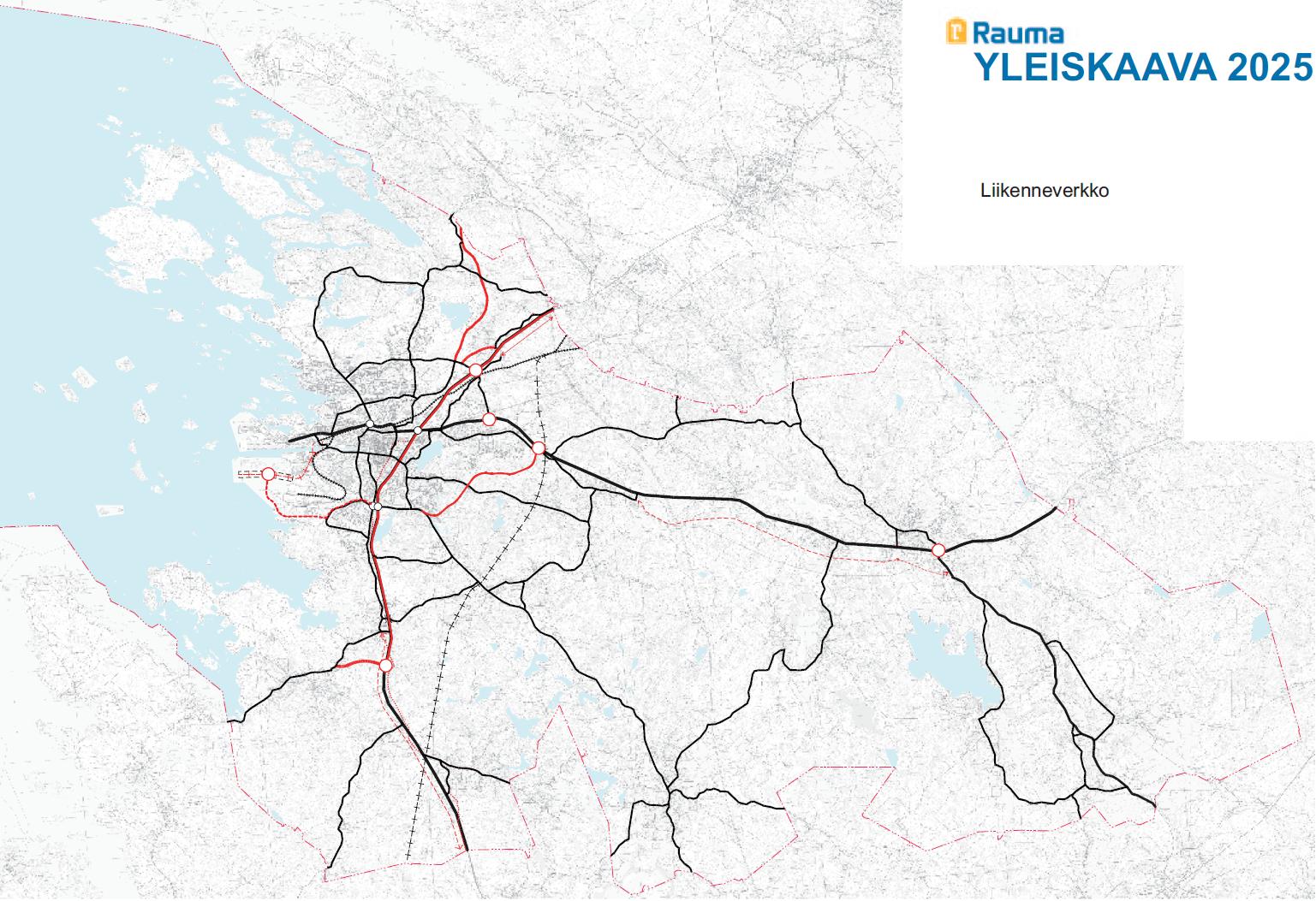 Rauman kaupunkiseutu - Teollisuuden kuljetusten edellyttämät varaukset kaupunkirakenteessa ja liikennejärjestelmässä 1.