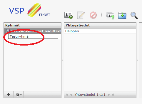 Yhteystietoryhmät Halutessasi voit järjestää osoitteesi yhteystietoryhmiin.