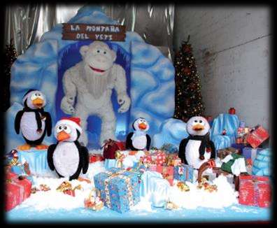 A spectacular show with decorations and special sound effects that
