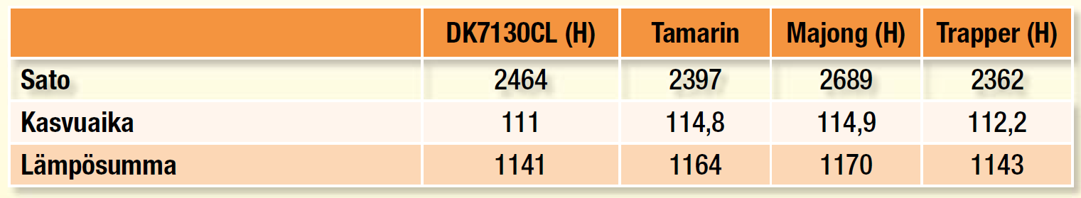 DK 7130 CL Aikainen rapsilajike Satoisa