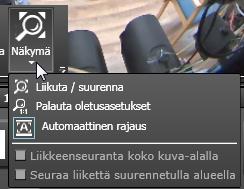 Audiokanava sen hetkiseltä käyttäjältä ei ole auki. Puhe-tilassa käyttäjä voi kuulla äänen kamerasta ja nykyisen käyttäjän audiokanava on auki, jolloin ääni lähetetään kameralle.