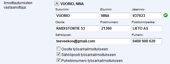 7(10) Ilmoittautumisten vastaanottaja Yleisimmin koetoimitsija on myös ilmoittautumisten vastaanottaja mutta sen voi tehdä myös joku muu.