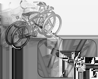 Säilytys 71 2. Käännä aina polkimet oikeaan asentoon ennen polkupyörän kiinnittämistä. Käytä pitkää kiinnikettä kiinnittääksesi toisen polkupyörän telineeseen.