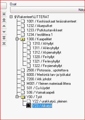 Projekti ja lisäbudjetti Tarjouslaskennan massat kumuloidaan litteroittain litteraohjauksien mukaisesti