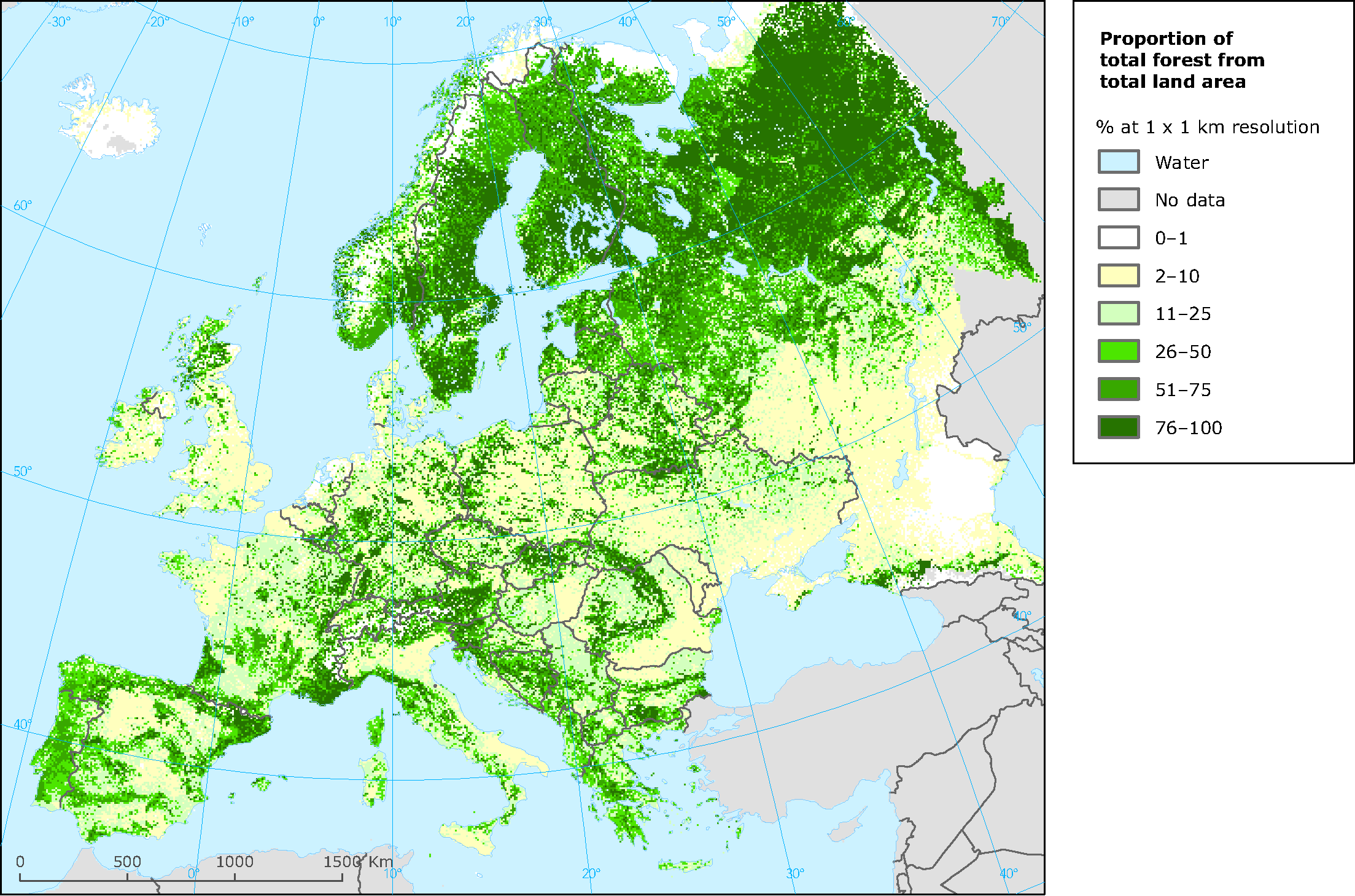 Euroopan metsävarat Aktiivinen Kasvussa Lähde: European