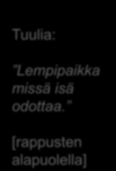 Tuulia: Lempipaikka missä isä