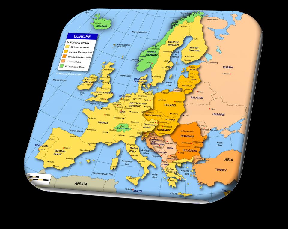 EU/ETA-maat + Sveitsi Alankomaat Belgia Bulgaria Espanja Irlanti Islanti Iso-Britannia Italia Itävalta Kreikka Kypros Kroatia Latvia