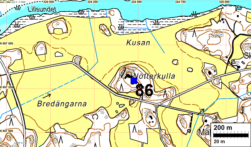 25 INKOO 86 NÖTTERKULLA Mjtunnus: 149010063 Ajoitus: Laji: rautakautinen hautapaikat: hautaröykkiöt Koordin: N 6657 294 E 324 476 Z 15 X 6655 926 Y 2491 863 P 6660 090 I 3324 575 Tutkijat: Juha