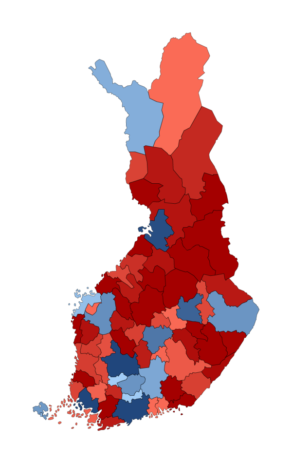 Kuntien välinen muuttoliike määrällisesti maakunnittain, seutukunnittain ja kunnittain vuosina 2010-2014 Maakunnittain (18) Seutukunnittain (70) Kunnittain (317) +190-4 182-4 182 Muuttovoittoa