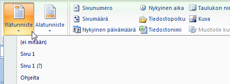 Taulukkolaskenta Microsoft Excel 2007 39/65 Kaavion sijainnin vaihtaminen Valitse haluamasi kaavio ja napsauta Rakenne-välilehden Siirrä kaavio -painiketta: 1 2 Valitse Uuteen taulukkoon, jos haluat