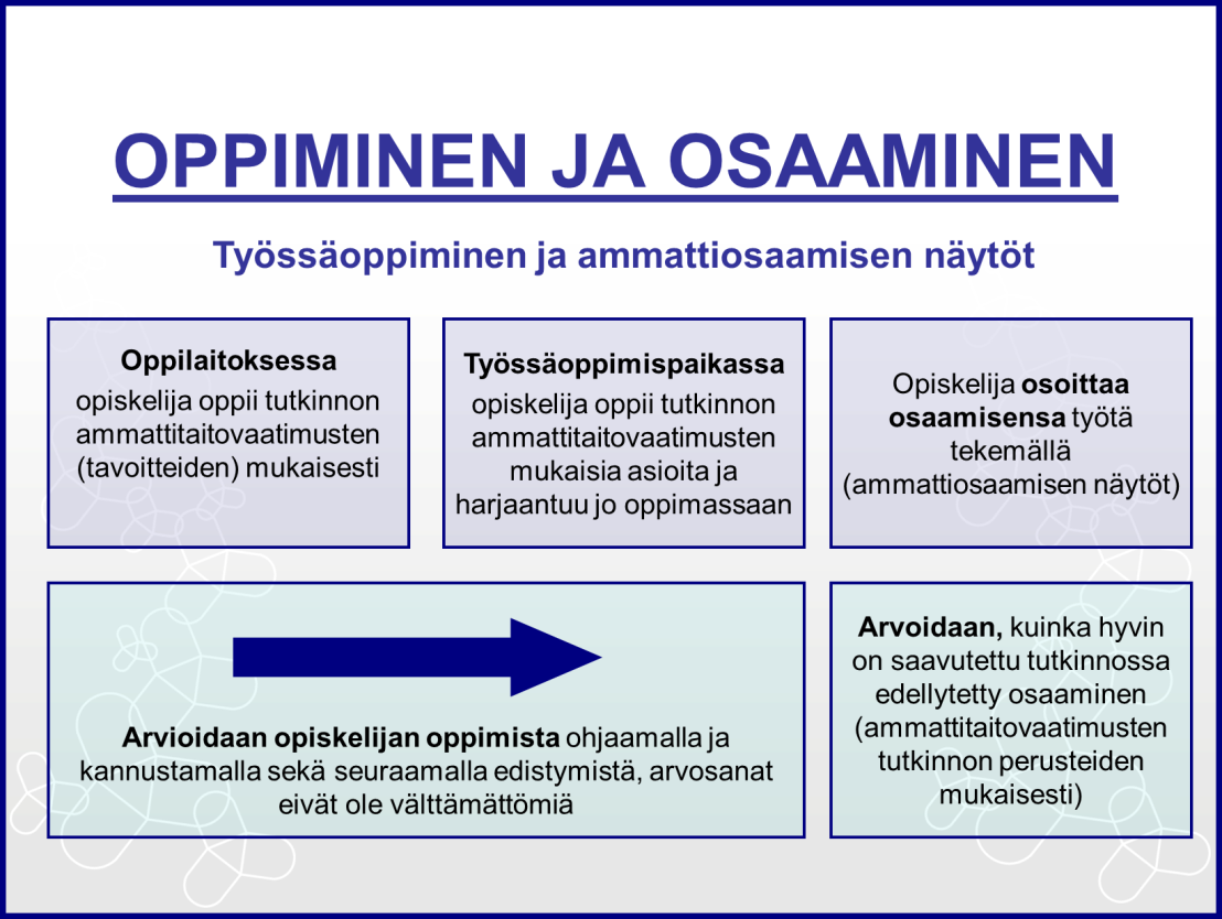 OMNIAN AMMATTIOPISTO ARVIOINTIOHJE 5 (21) Arvioinnista tiedottaminen Opiskelijoille ja kaikille arviointiin osallistujille tiedotetaan ennen opintojen alkua arvioinnin periaatteista ja niiden