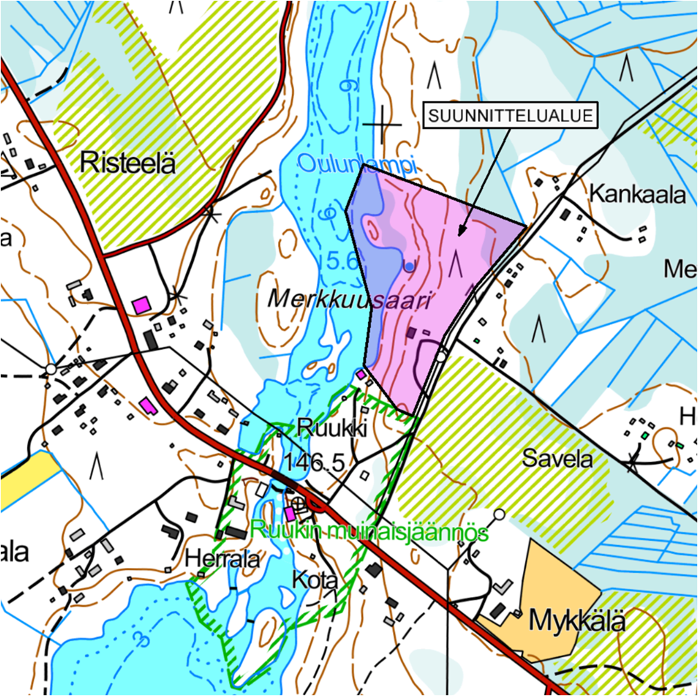 SONKAJÄRVI Jyrkän ranta-asemakaava 2 Suunnittelualue ja maanomistus Suunnittelualue on yksityisten maanomistajien omistuksessa.