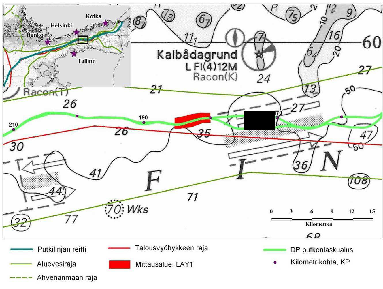 Sivu 29 / 67 sameusmittauksien tuloksiin, jotta voidaan laskea putken laskusta aiheutuva mahdollinen suspendoituneen sedimentin mukana tapahtuva metallien leviäminen.