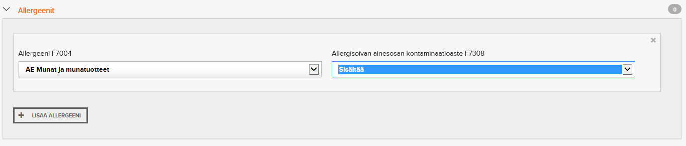 4.20.5. Tarjoiluehdotukset F7039 ja Tarjoiluehdotukset kieli F7040 Kuvaus alkoholijuomasta ja esimerkiksi ruoasta, jonka kanssa se sopii tarjoiltavaksi.