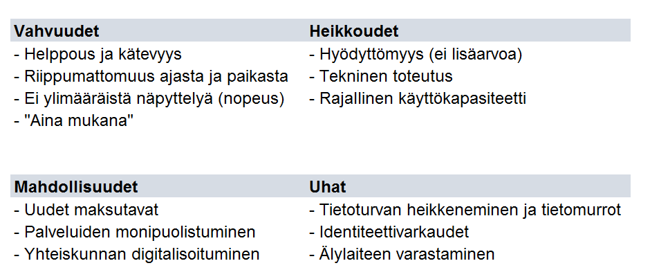 39 milloin vain. Pankkiasiointiin ei kulu kauaa aikaa, kun puhelin on lähes aina mukana. Mobiilipankkipalveluita käyttävät ihmiset, jotka käyttävät muutenkin paljon älylaitteita ja niiden sovelluksia.