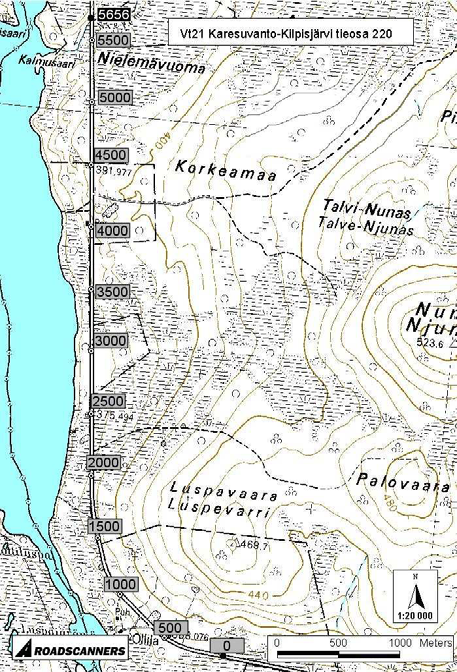 Kappale 4. Huonon kuivatuksen vaikutus päällysteen kuntoon Sivu 25 5 HW21, section 220 Rut increase / year Rut increase (mm/year) 4.5 4 3.5 3 2.5 2 1.5 1 0.