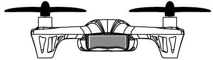 Hubsan 4-kopteri X4 H107CHD K Ä Y T T Ö O H J E sivu 2 KOPTERIN AKKU - Akun päällä on muovikalvo. Se kuuluu akkuun, eli älä revi sitä irti.