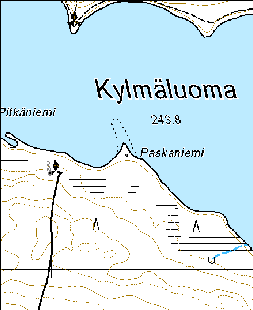 27 Kohdetyyppi: 17 Kivi- ja maarakenteet Copyright: Metsähallitus 2008