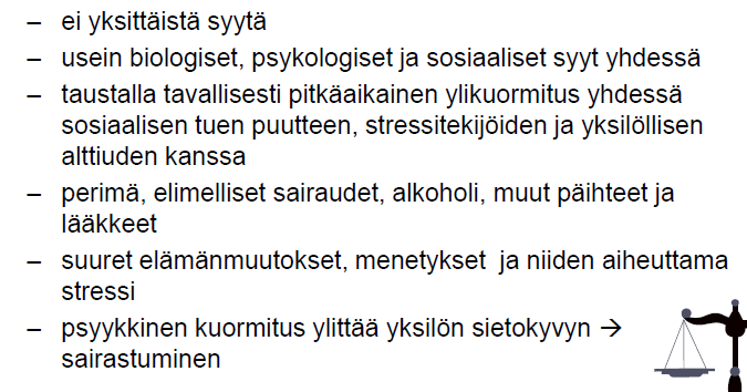 Mikä aiheuttaa masennusta?