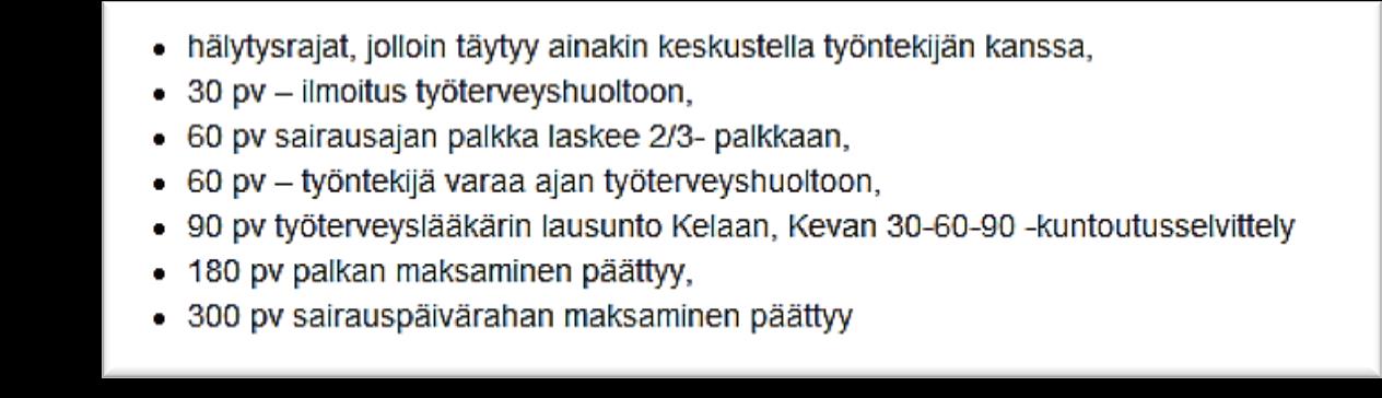 Aktiivisen tuen toimintatapa (2) Lähiesimiehen rooli on koko prosessissa varsin merkittävä. Esimiehen näkökulmasta toimintamalli on ymmärrettävä.