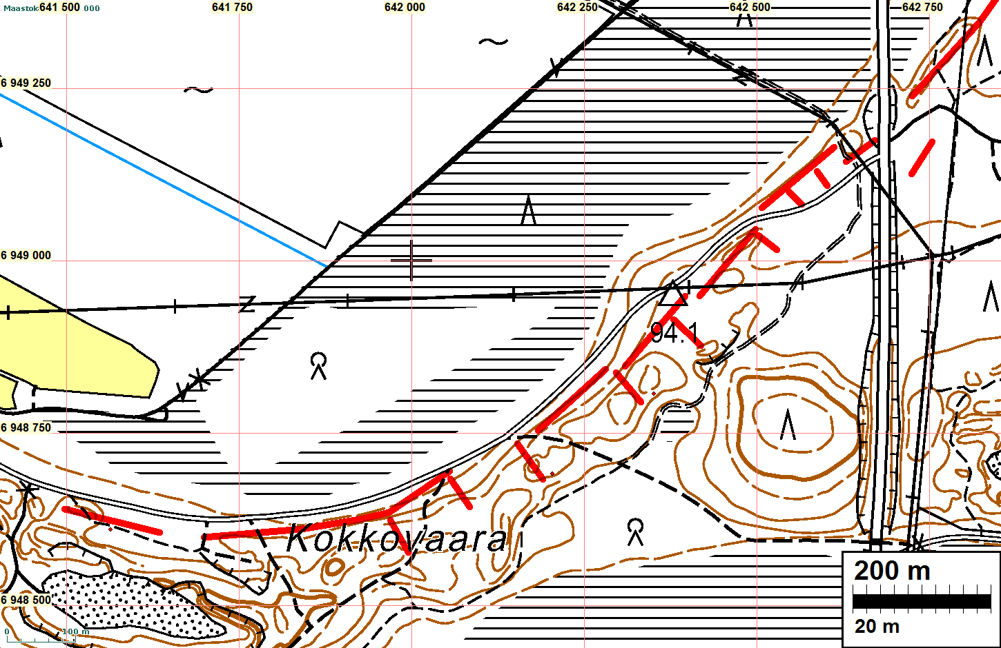 29 Paikka sijaitsee Kontiolahden kirkosta 14,1 km etelään. Aiemmassa inventoinnissa (Jussila 2010) varustuksia on pidetty Salpalinjaan kuuluvina.