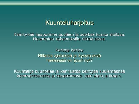 Tehtävä: Kuunteluharjoitus