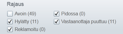 Ostoreskontra P2P (Alusta) Professional-käyttäjän ohjeet Sivu 8 / 63 2.2 Laskujen hallinnan yleisnäkymä Yleisnäkymän kautta löytyy yhteenveto organisaation ostolaskuista.