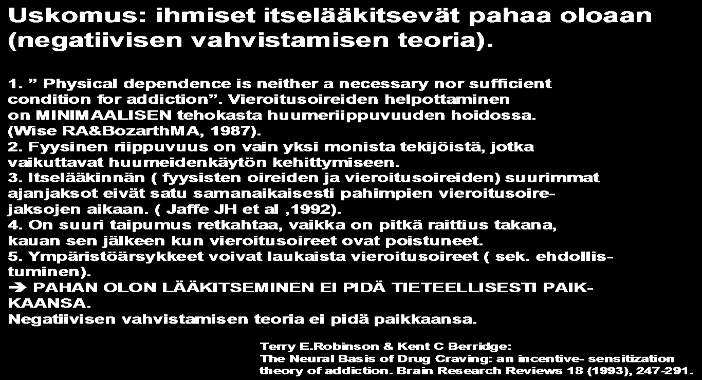 Elinikäinen komorbiditeetti kannabisriippuvaisilla henkilöillä ( Agosti et al,2002) Elinikäinen diagnoosi % Odds ratio (95% CI) Alkoholiriippuvuus 70.0 17.8 Epäsosiaalinen persoonallisuushäiriö 21.