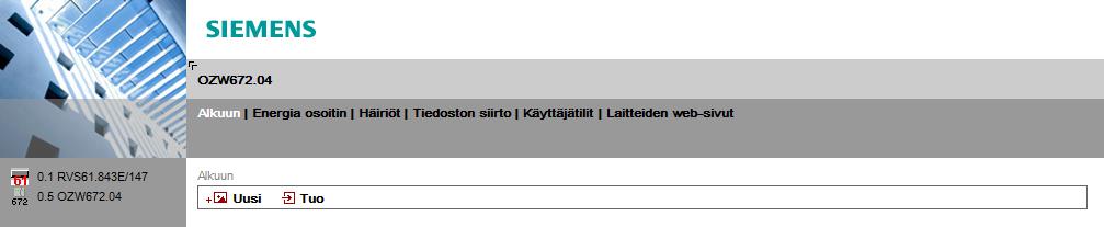 Lämpöpumpun ohjaimen sivun luominen vaihe ) Laita ruksi lämpöpumpun ohjaimen kohdalle (RVS6.
