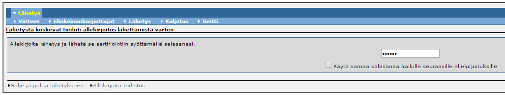 Esittelijä Pia Vilen, Virva Valle Sivu/sivut 9 / 13 Lähetä varmennukseen Kun kaikki tiedot on tallennettu, lähetä todistus varmennukseen.