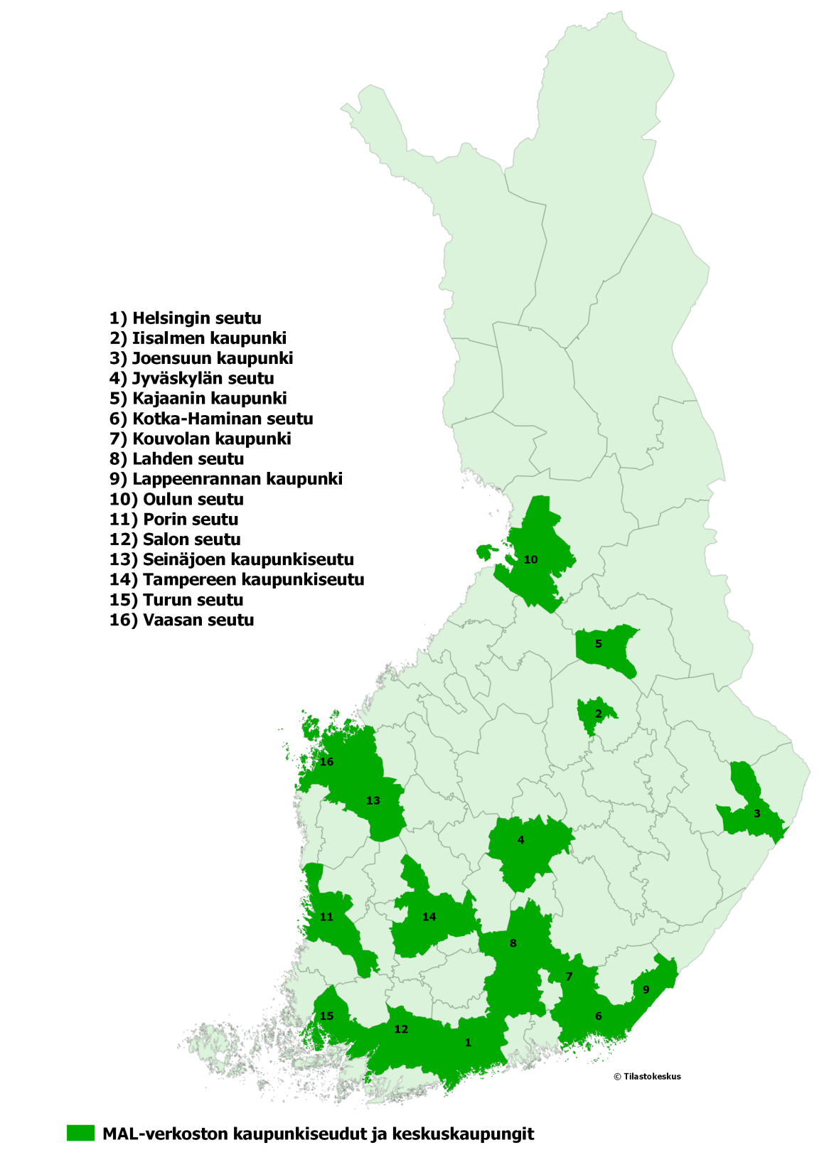 MAL-VERKOSTON RAHOITTAJAT JA JÄSENSEUDUT Kansallinen kaupunkipolitiikka YM, LVM, VM, TEM