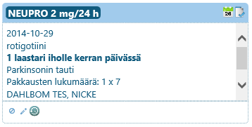 16 (27) 6.5 Potilasohje Potilasohjeen voi tulostaa 12 tunnin sisällä allekirjoitetuista resepteistä painamalla Potilasohje painiketta.