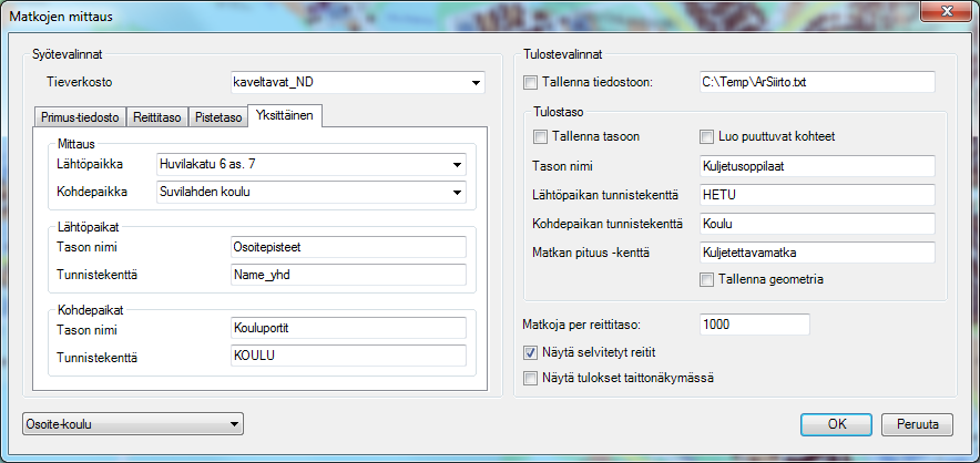 31 riippuen koulumatka saattoi lyhentyä tai kasvaa jopa lähes kilometrin. Erot olisivat vaikuttaneet myös päätöksiin maksuttomasta koulukuljetuksesta. 6.2.