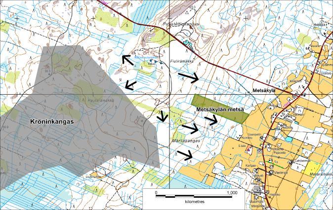 122, TEKLTK 22.10.2014 17:00 / Pykälän liite: Natura-arvio obotnia.fi POHJANMAAN MAAKUNTAKAAVAN TUULIVOIMA-ALUEIDEN VAIKUTUKSET NATURA 2000-ALUEISIIN Kuva 4.