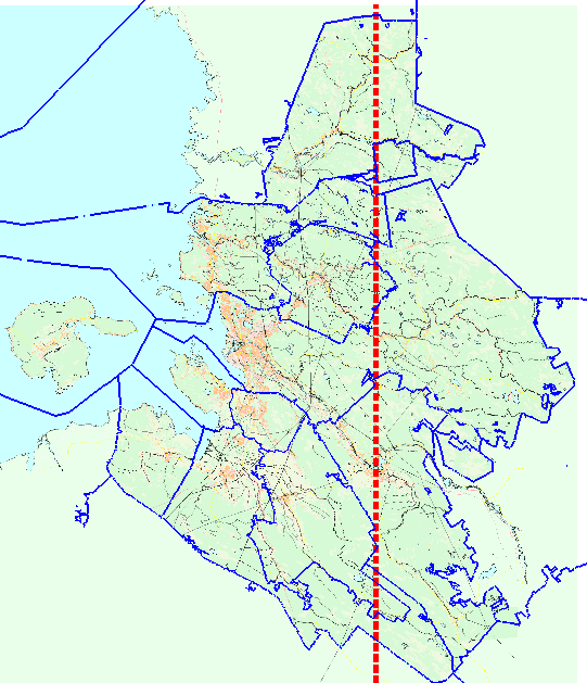 4 2. TASOKOORDINAATTIJÄRJESTELMÄT 2.1 Keskimeridiaani Oulun kaupungissa otettiin käyttöön uusi koordinaattijärjestelmä 9.3.2009.