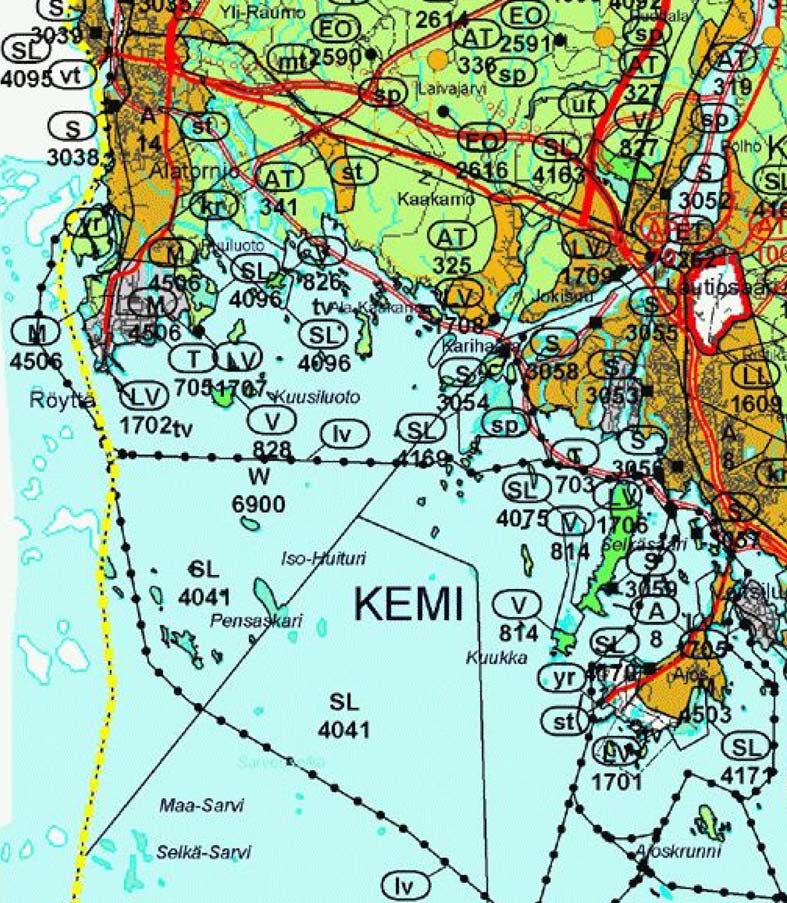 Lähimmät pienvenesatamat sijaitsevat Tornion Leton kalasatamassa, Pertanrannassa, Kaakamoniemessä sekä Kemin Kuivanuorossa, Uleninrannassa, Hahtisaaressa ja Mansikkanokalla.