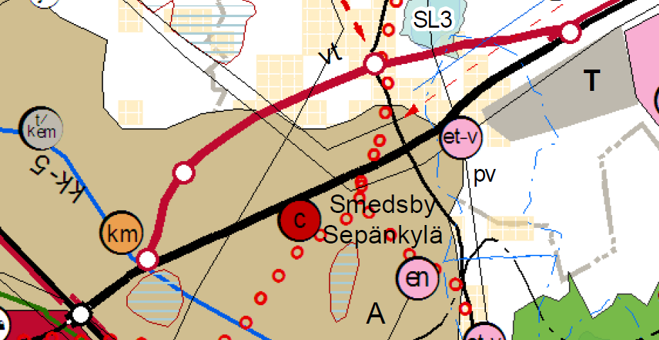 VAD HAR PLANERATS TIDIGARE? Planer och utredningar som berör planeområdet Landskapsplan: Miljöministeriet har med sitt beslut YM2/5222/2008 den 21.12.