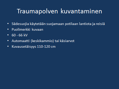 Traumapolven natiivikuvantaminen
