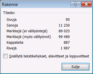 Tavutus Tavutusta käytät asiakirjan vasemmalle tasattujen ja molemmista reunoista tasattujen kappaleiden oikean reunan liehunnan rauhoittamiseksi.